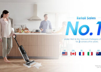 Tineco to the Top 1 position in the FR Amazon wet & dry vacuum category for three consecutive years (Graphic: Business Wire)