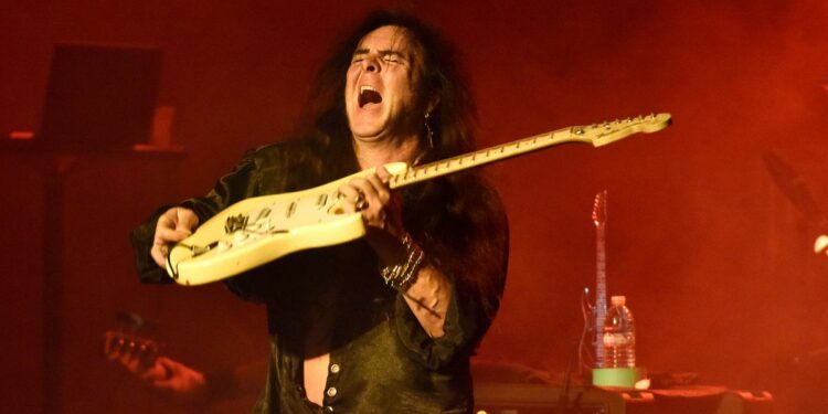 Yngwie Malmsteen puts his Fender Stratocaster through its paces on the Generation Axe Tour 2018