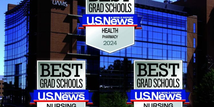 Nationwide, U.S. News & World Report ranked the UAMS College of Pharmacy 31st; the UAMS College of Nursing 45th; the UAMS College of Health Professions' occupational therapy program 79th and its physical therapy program 74th; and the UAMS Fay W. Boozman College of Public Health 88th among all graduate schools.