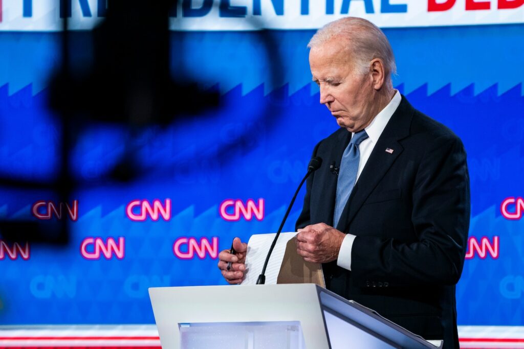 How Joe Biden found himself at a loss for the words that so often served him