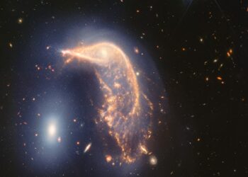 New James Webb telescope photos show ‘penguin and egg’ intertwined galaxies