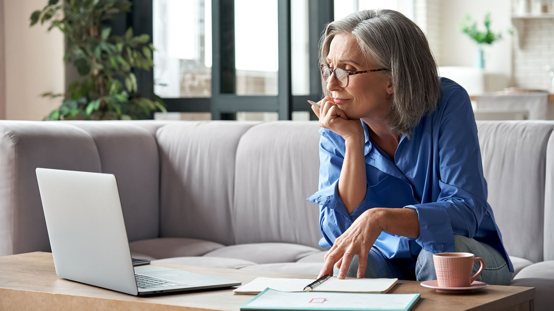 Woman using ​laptop