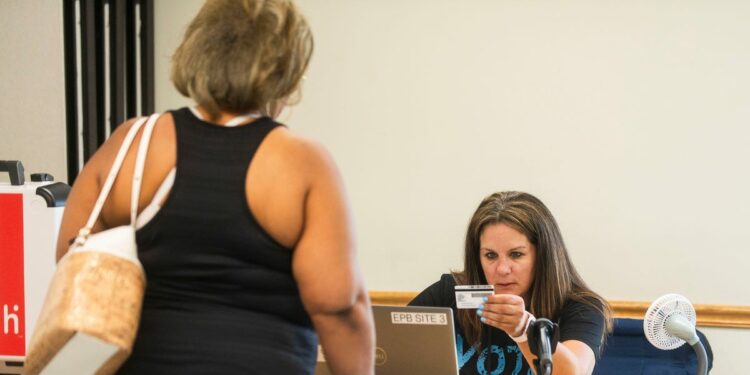 Technology issue disrupts first day of early voting in Michigan primary