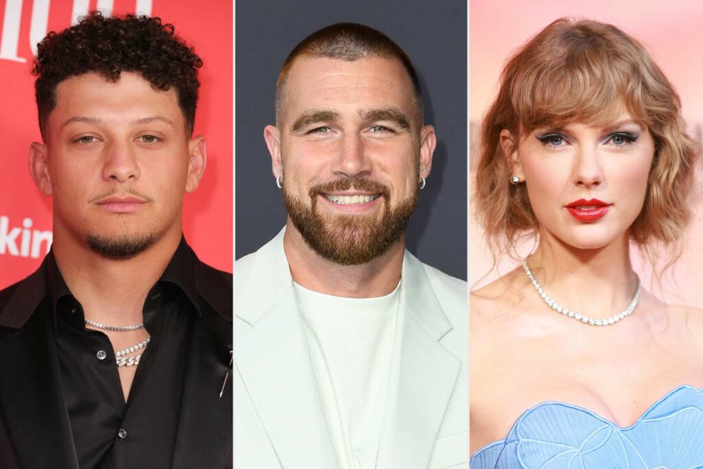 Patrick Mahomes Says Travis Kelce Grew Out His Hair Because of Taylor Swift Romance