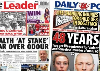 Wales' papers: 'Rotten egg' smell leaving health 'at stake'