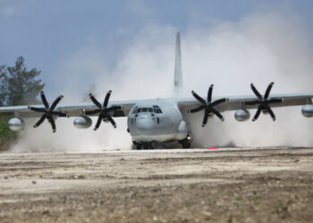 US Transport Aircraft Lands on Tinian