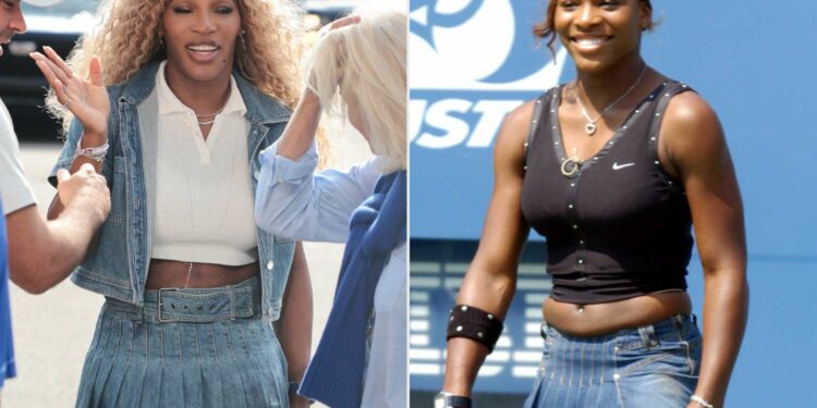 Serena Williams Recreates Denim Look for Wyn Lip Gloss Launch