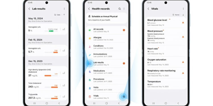 Samsung Health Health Records