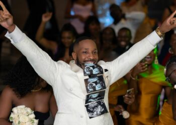 Pregnancy Surprise: Bride and Groom Stun 400 Guests with Unexpected Garter Toss Reveal!